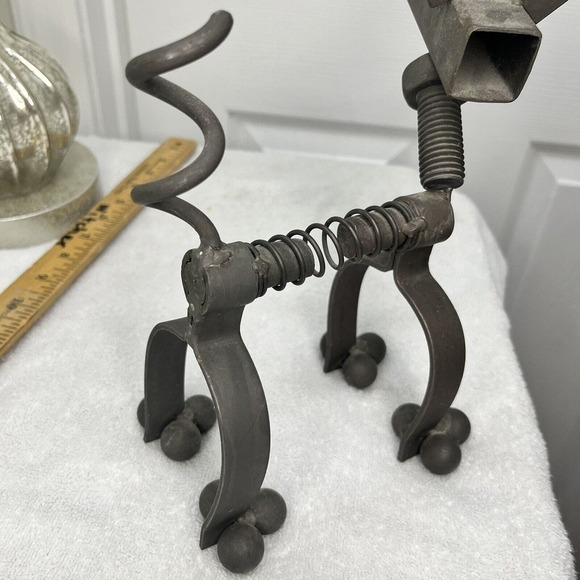 Chihuahua Dog  Metal Tool Parts Welding Nuts Bolts Sculpture Art Decor 11” Taco - Picture 12 of 15